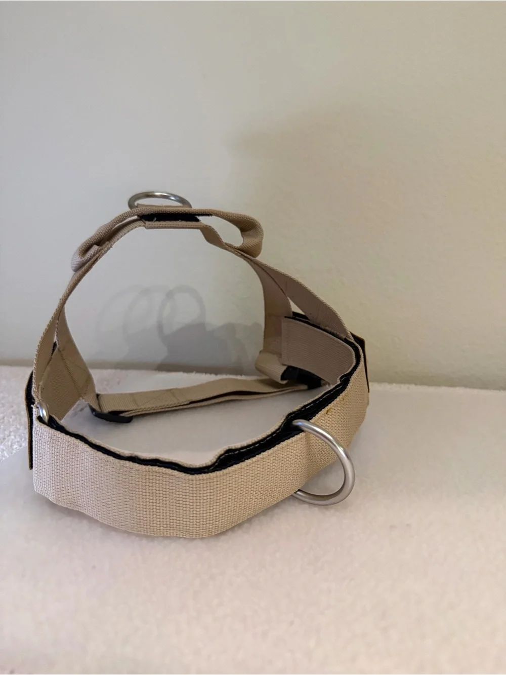 Beige Adjustable Dog Harness